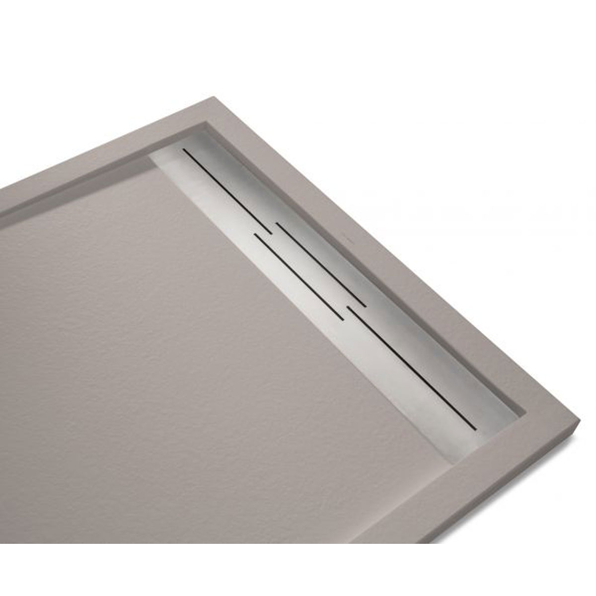 Base de duche em resina McBath - Base de duche retangular 100x80 Andromeda Stone Cover Nox R1 Fango