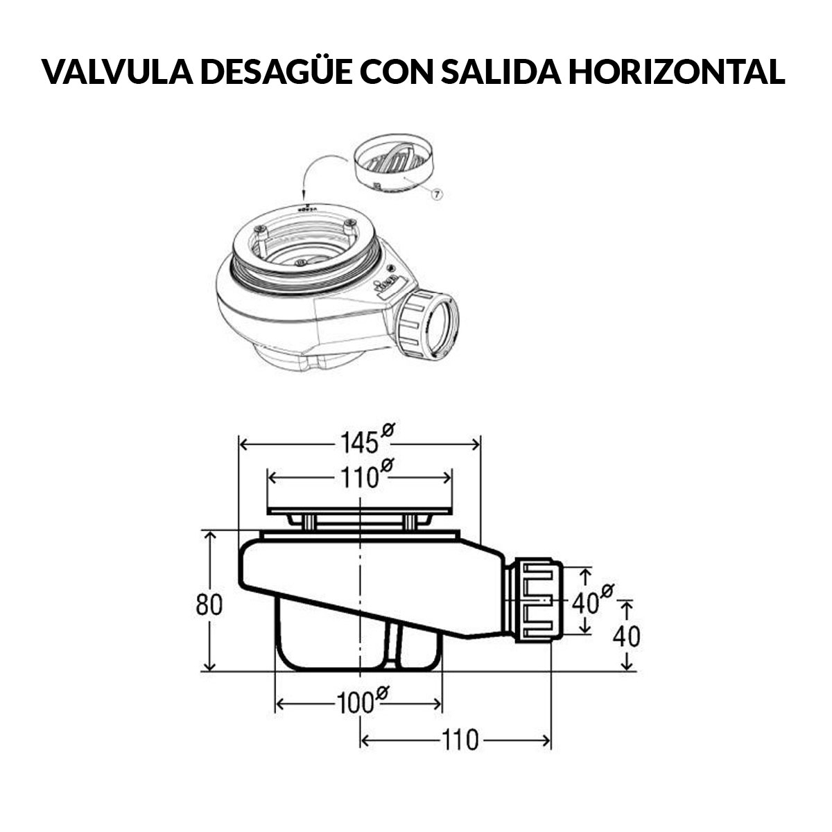 McBath - Foto de Base de duche retangular 100x80 Coliseo Stone Nox Anthracite