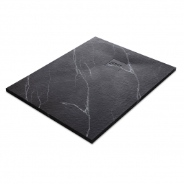 Base de duche retangular 100x80 Mirage Marquina Black