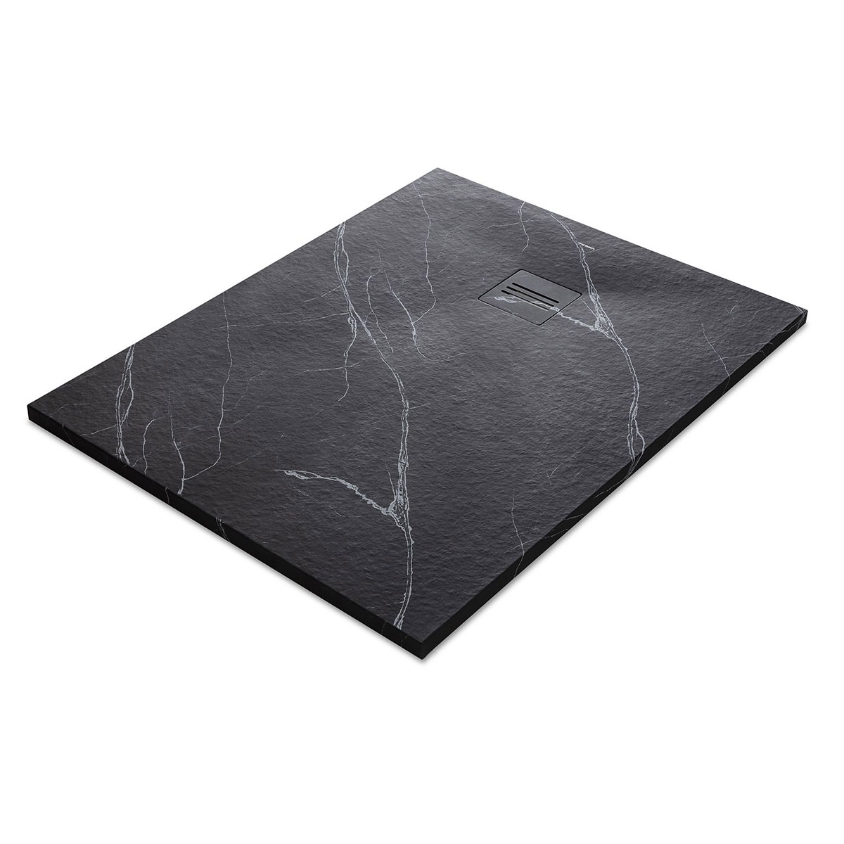 Base de duche retangular 100x80 Mirage Marquina Black - McBath