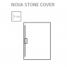 Base de duche de resina McBath - Base de duche retangular 100x80 Nova Stone Cover White