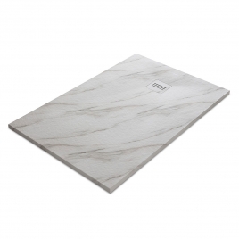 Base de duche retangular 120x80 Mirage Calacatta White