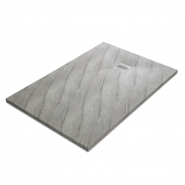 Base de duche retangular 120x80 Mirage Travertino Grey