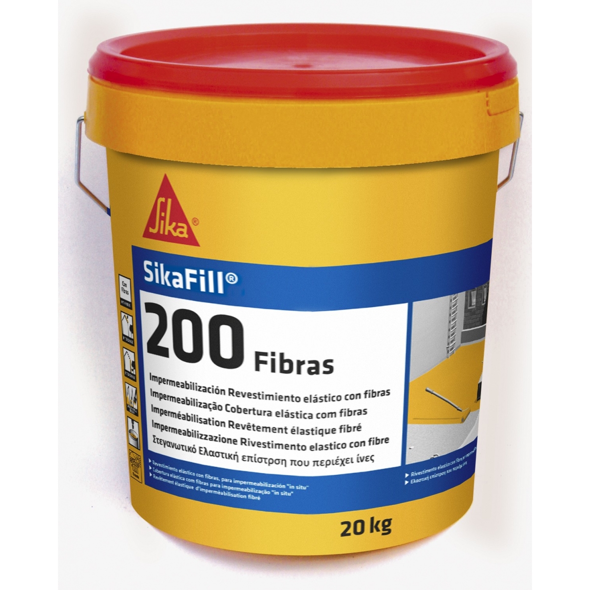 REVESTIDAN Fiber, revestimiento elástico con fibras para  re-impermeabilización de cubiertas. 