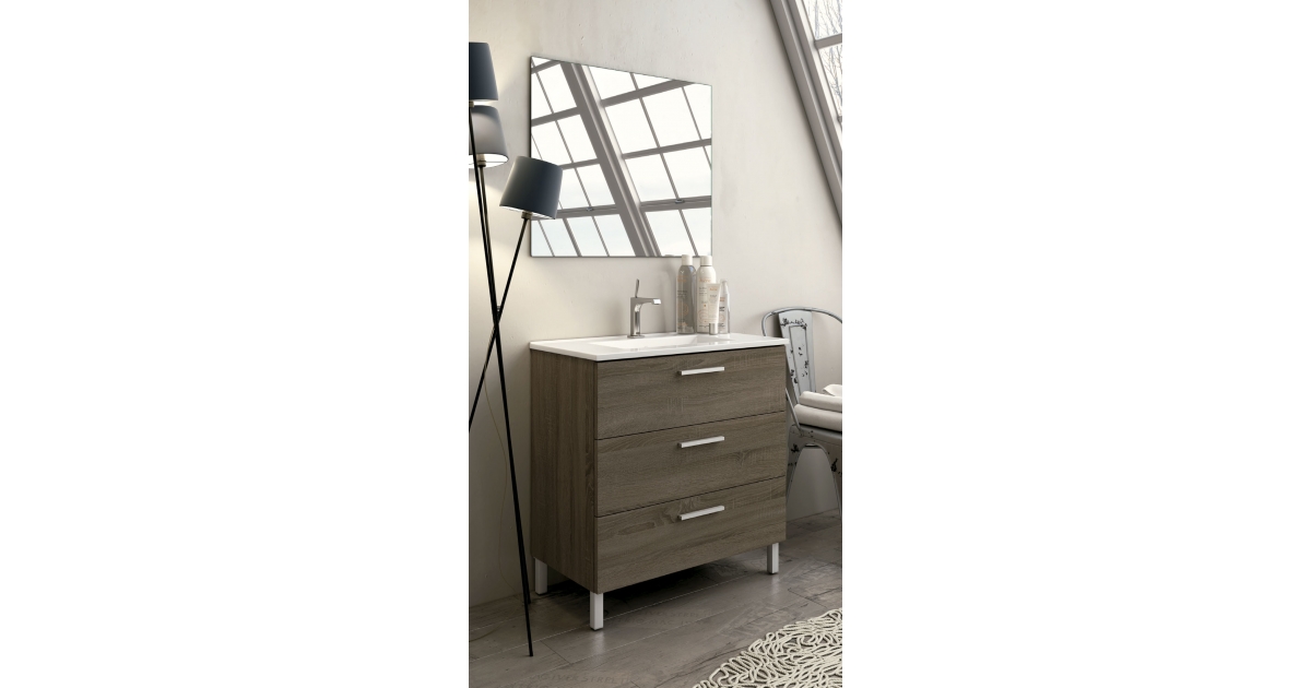 Mueble de baño de suelo Bolton 60 cm de ancho Britannia - Comprar online al  mejor precio.