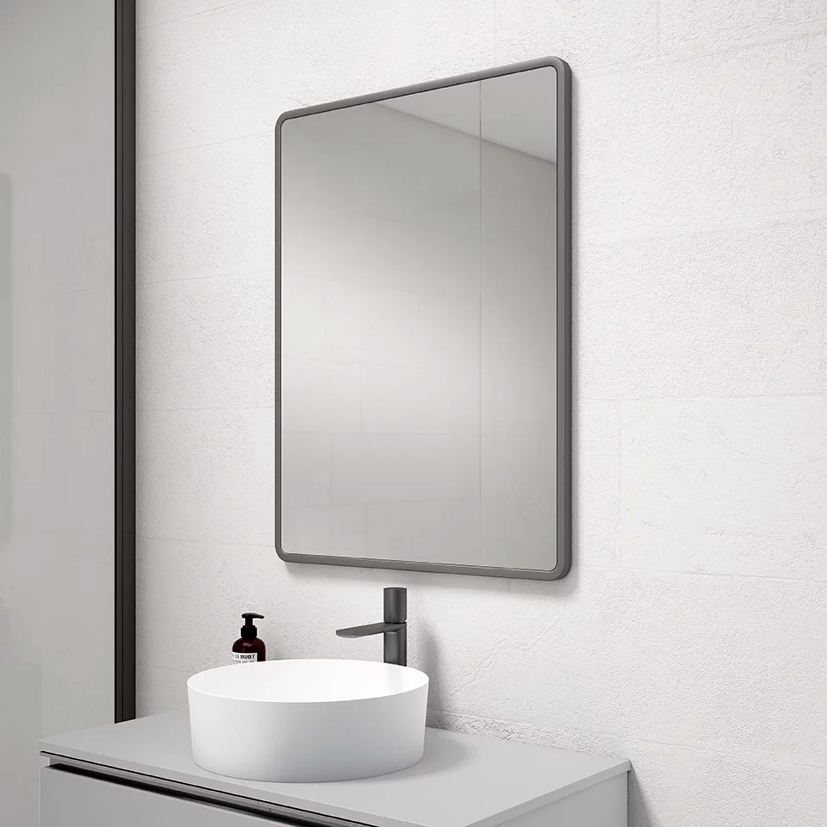 Espelho retangular de casa de banho em vários tamanhos Modelo Capri n