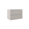 Móvel de casa de banho suspenso de 60 cm com lavatório integrado em acabamento de algodão Modelo Granada4