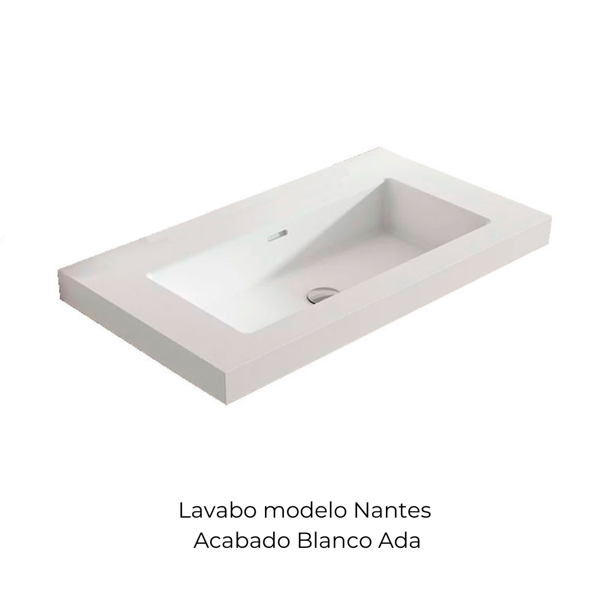 Mueble de baño suspendido de 80 cm con lavabo integrado color Avio Modelo Granada8