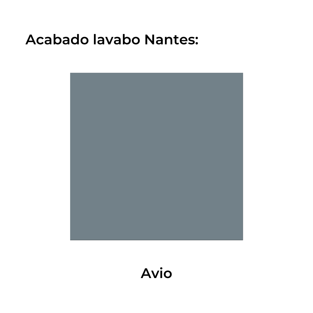 Móvel de casa de banho suspenso de 80 cm com lavatório integrado na cor Avio Modelo GranadaJ