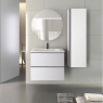 Móvel de casa de banho suspenso de 100 cm com lavatório integrado na cor branca Ada Modelo Granada4