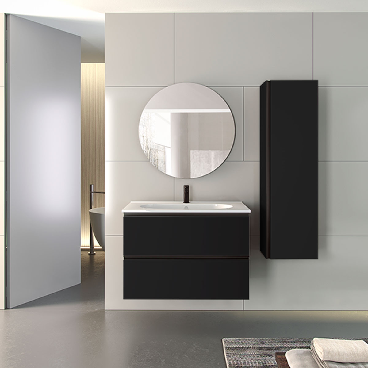 Mueble baño modelo GRANADA 120 cm moderno y muy espacioso - ASEALIA