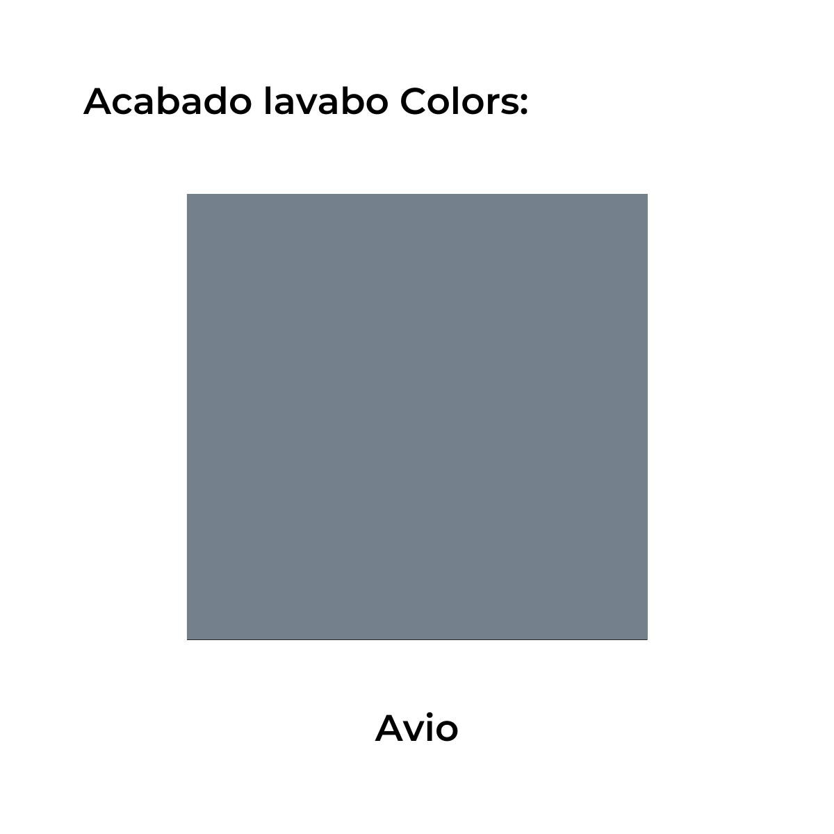 Móvel de casa de banho de chão de 80 cm com 2 gavetas e lavatório no topo na cor Avio Modelo Granada3