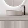 Mueble de baño de suelo de 100 cm con 2 cajones con lavabo sobre encimera color ceniza Modelo Granada1