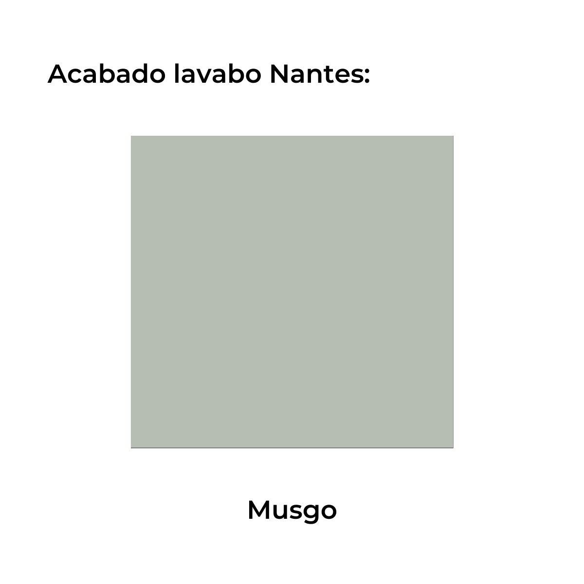 Móvel de casa de banho de chão de 80 cm com 3 gavetas e lavatório integrado cor de musgo Modelo Granada6