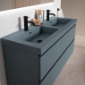 Mueble de baño de suelo de 80 cm con 3 cajones con lavabo integrado color Avio Modelo Granadas