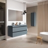 Mueble de baño de suelo de 80 cm con 3 cajones con lavabo integrado color Avio Modelo Granadaf