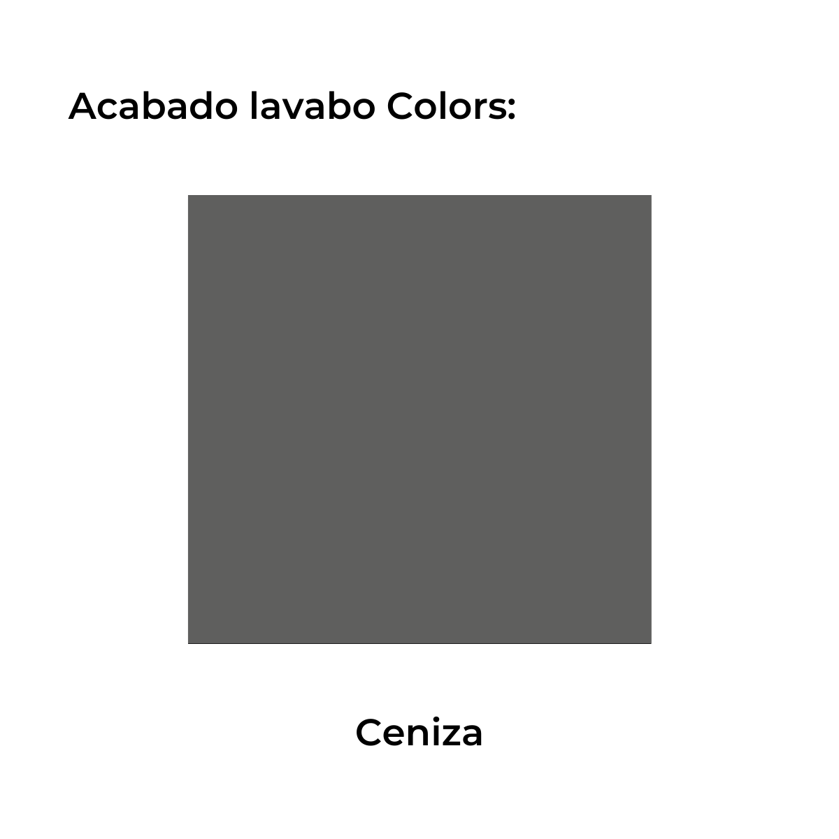 Móvel de casa de banho de 60 cm, de chão, com 3 gavetas e tampo de lavatório cinzento Modelo Granada4