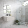 móvel de casa de banho lavatório integrado branco3