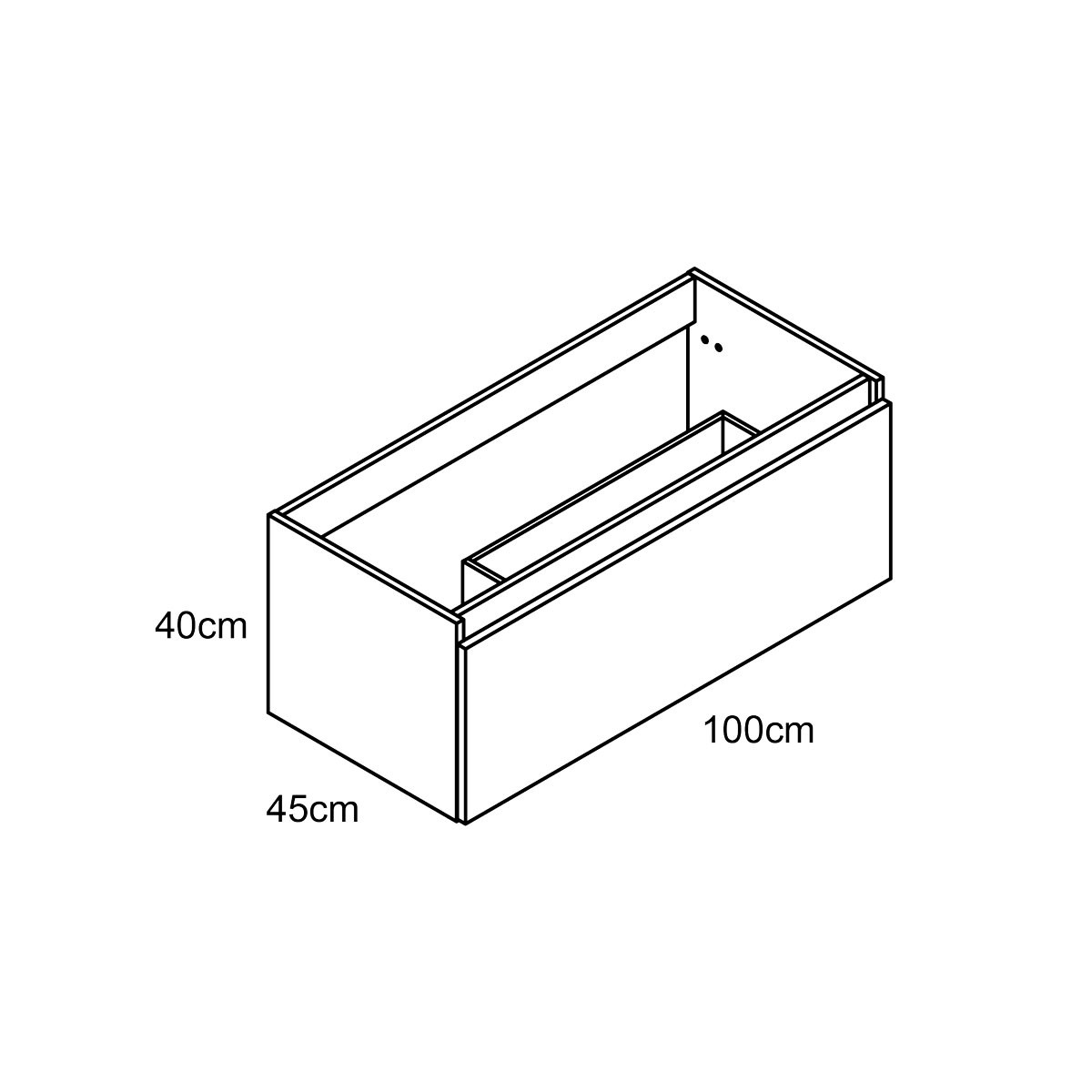 Mueble de baño 100 cm