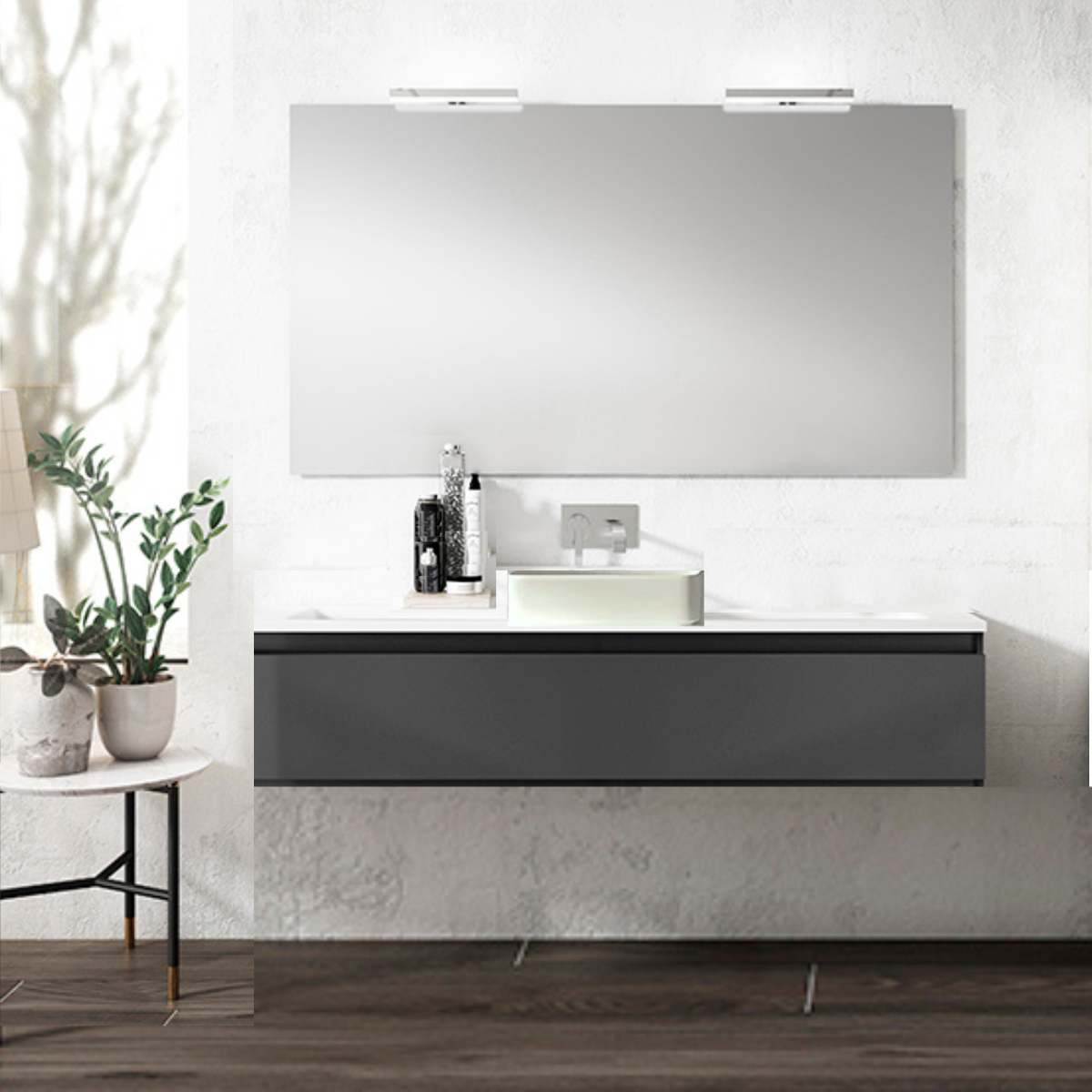 mueble para baño negro