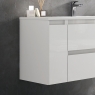 móvel de casa de banho lavatório integrado cor branca