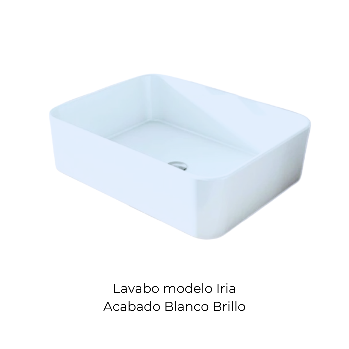 Móvel de casa de banho com lavatório integrado em branco brilhante 1