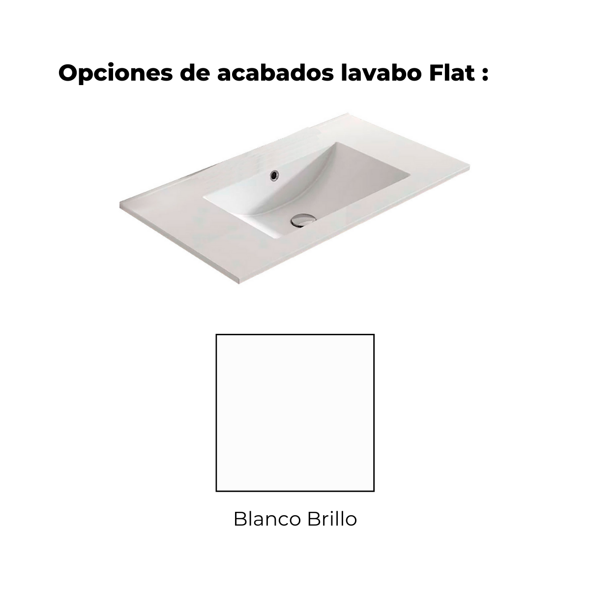 lavatório plano integrado