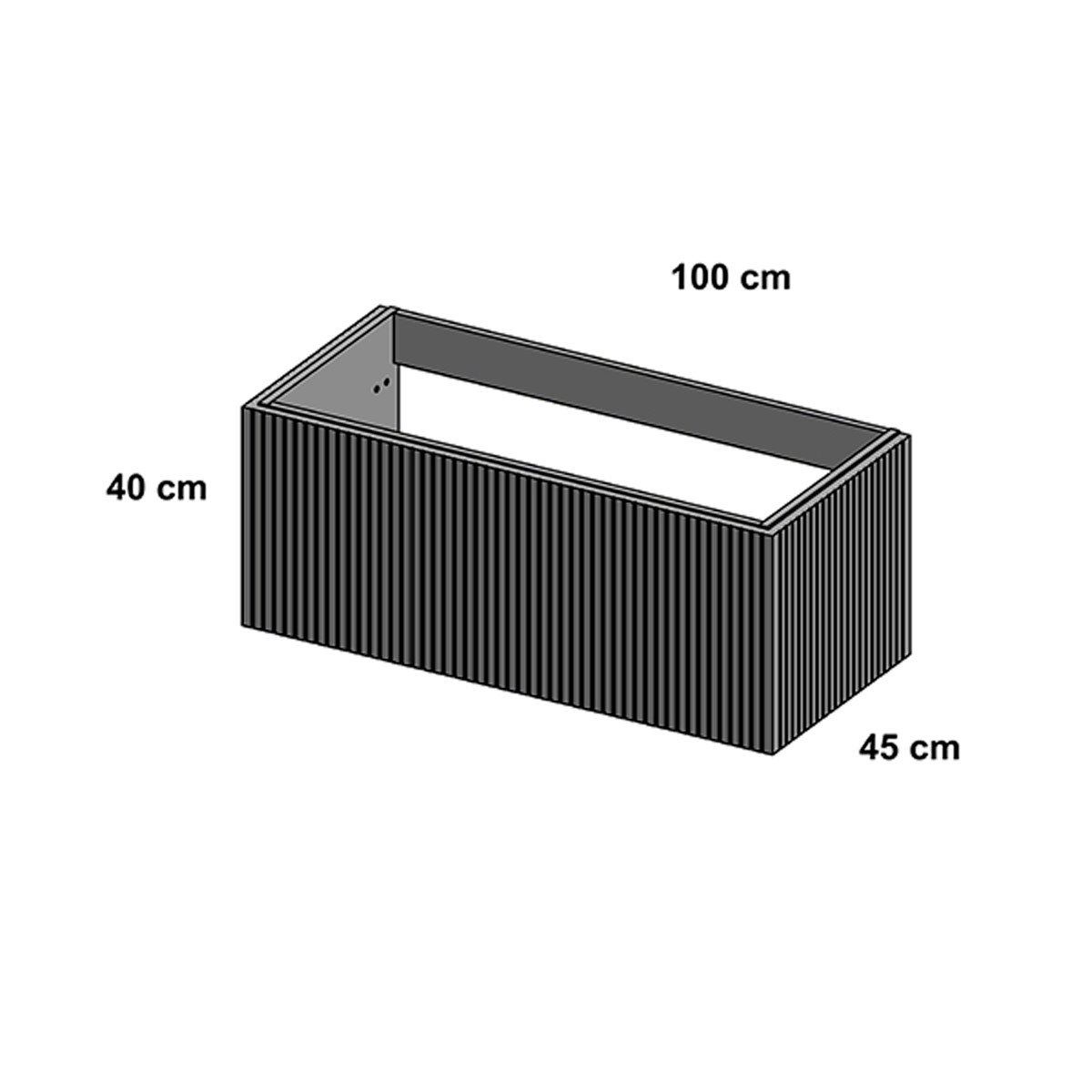 Mueble de baño medida 100cm