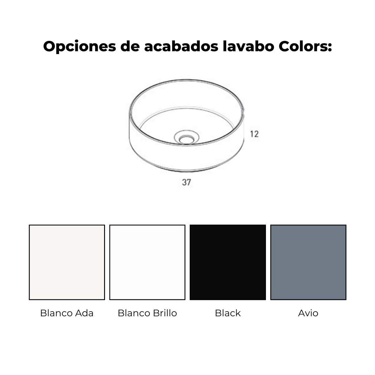 Lavabo colors 1c avio