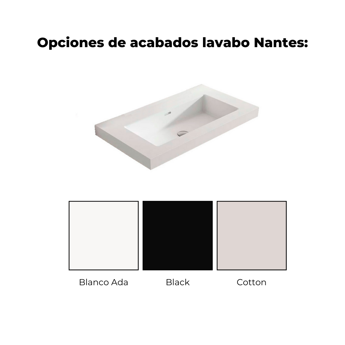 lavabo nantes cotton 1c1h