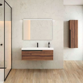 Mueble de baño suspendido 1 cajón con lavabo color Valenti Modelo Eleven