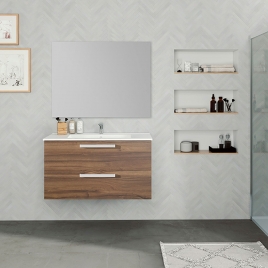 Mueble de baño suspendido con lavabo color Valenti Modelo Bondi