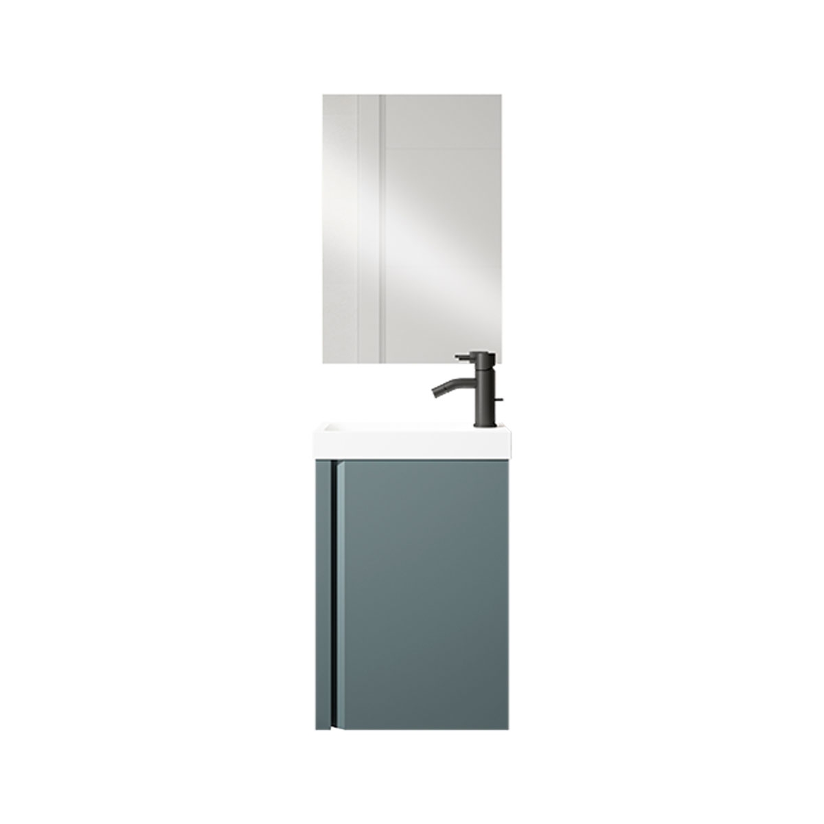 Mueble de baño 40 cm con espejo y lavabo modelo lagos11