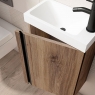 Mueble de baño 40 cm con espejo y lavabo modelo lagos1