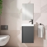 Mueble de baño 40 cm con espejo y lavabo modelo lagos3