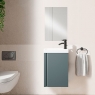 Mueble de baño 40 cm con espejo y lavabo modelo lagos4