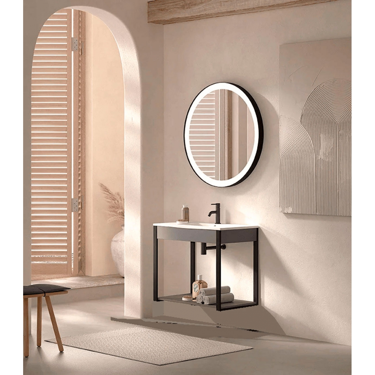 Muebles de baño: Roma 70 cm incluye encimera y espejo