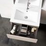 Móvel de casa de banho suspenso 2 cubas com lavatório de bancada Modelo Vision0