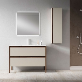Foto de Móvel de casa de banho com 2 gavetas e lavatório integrado Modelo Icon