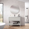 Móvel de casa de banho com 1 gaveta e 1 nicho com lavatório integrado Modelo Icon5