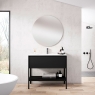 Móvel de casa de banho com 1 gaveta e 1 nicho com lavatório integrado Modelo Icon9