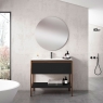 Mueble de baño de suelo 1 cajón y 1 hueco con lavabo integrado Modelo Icon4