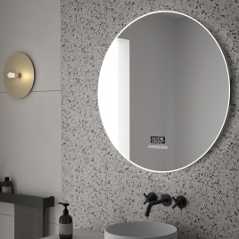 Espejo Redondo con Luz Led 120 Eurobath Caledonia (40Ø)