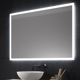 Espelho Eurobath Paradise com luz led 480 frontal e retroiluminação