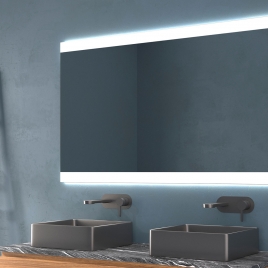 Espelho Eurobath Feroe com luz led 480 frontal e retroiluminação