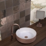 Ambiente lavabo de cerámica Glam White & Copper