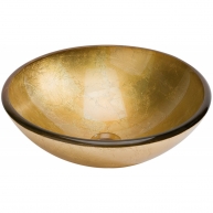 Lavabo de cristal Pan de Oro