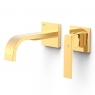 Torneira oculta bica curva Slim Exclusive dourado