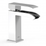 Grifo Cascada Lavabo Cuadro Exclusive_Cromo-Blanco