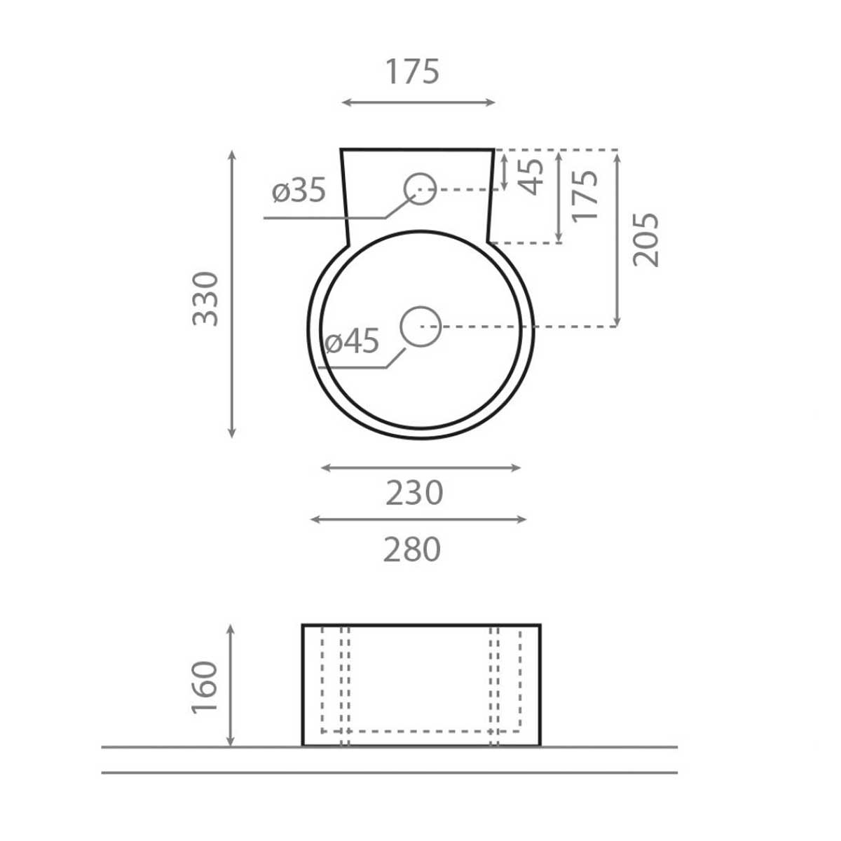 Lavabo Mini Jerez - Lavabos mini - Marca The Bathco